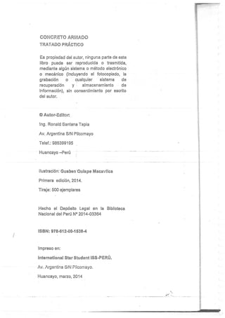 Concreto Armado I - Ronald Santana Tapia