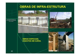 OBRAS DE INFRA-ESTRUTURA
40
OBRAS ESPECIAIS;
OBRAS ESPECIAIS;
VIADUTOS EM CURVA.
VIADUTOS EM CURVA.
 
