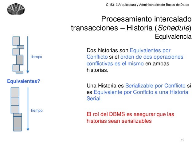 Concurrencia en Bases de Datos (I)