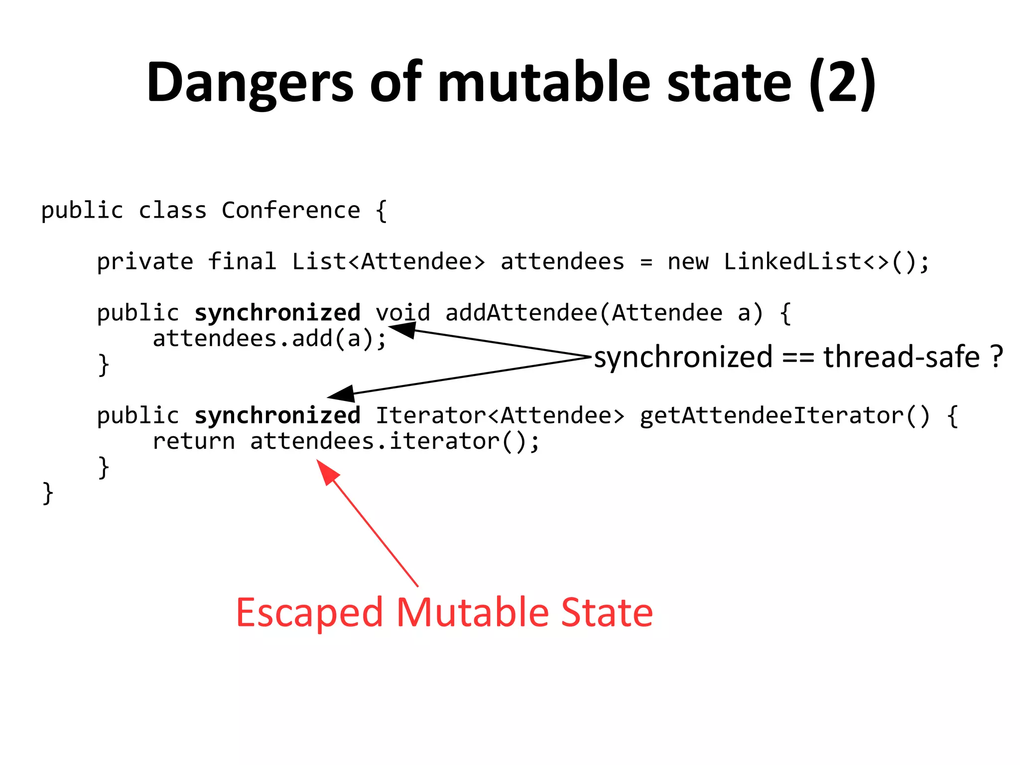 What about Queues instead of Locks?
In reality actors are just a more structured and powerful way of
using queues. More on this later …
+ Better decoupling
+ Message passing
instead of shared memory
- High wake-up latency
- No built-in failure recovery
- Heavyweight
- Unidirectional
 