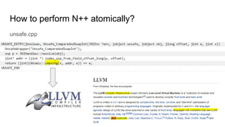 How to perform N++ atomically?
unsafe.cpp
 