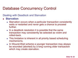 Starvation Example Transaction concurrency-control-techniques.ppt