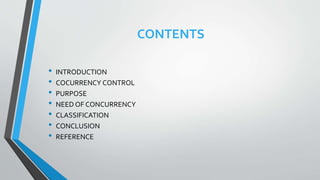 Concurrency control | PPTX