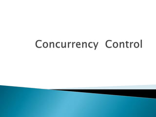Concurrency control | PPT