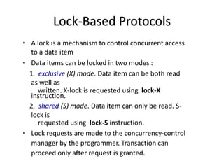 Concurrency control | PPTX