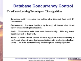 Two Phase Locking Algorithm concurrency_control.ppt_concurrency_control.ppt