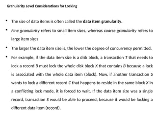 Concurrency Control in Databases.Database management systems | PPTX