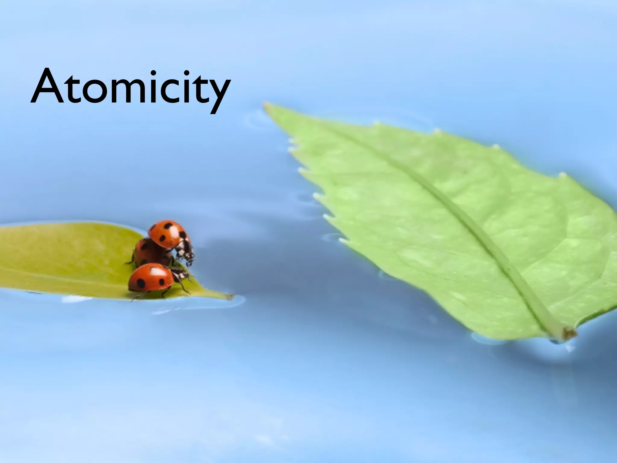 Atomicity
 