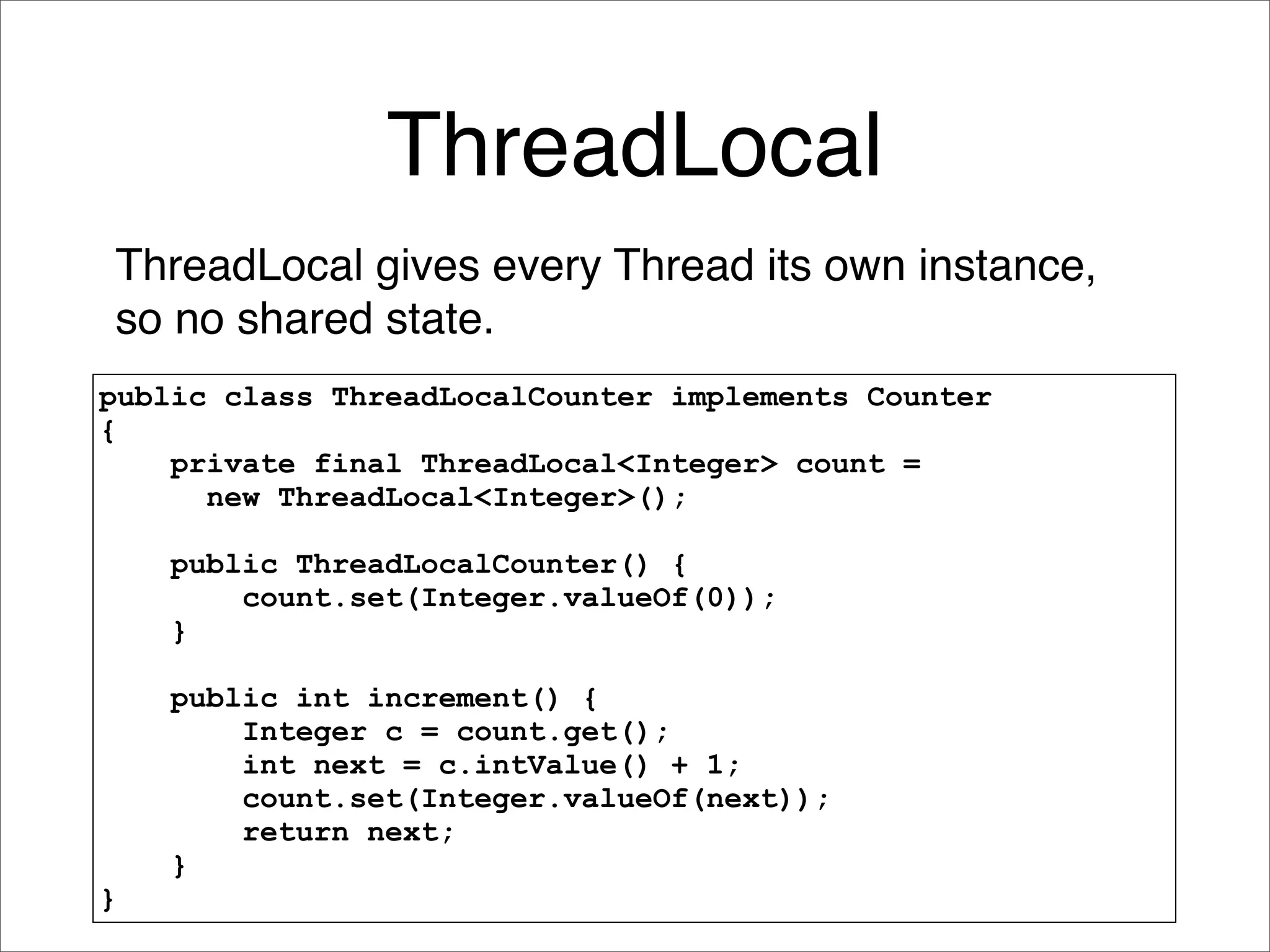 Java Concurrency Idioms