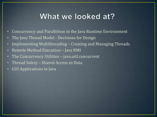 Concurrency in java | PPTX