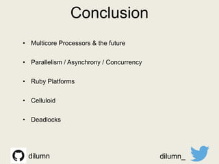 Concurrency & Parallelism in Ruby | PPTX