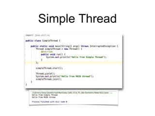 Simple Thread
 
