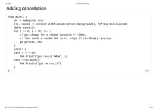 Concurrency patterns | PDF