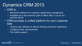 ALL RIGHTS RESERVED © 2014 #CNCYevent + #MSDYNCRM
 