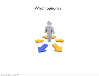 Which options ?




quarta-feira, 10 de outubro de 2012
 