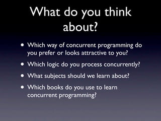Concurrency programming | PPT