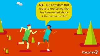 OK… But how does that
relate to everything that
has been talked about
at the Summit so far?
 