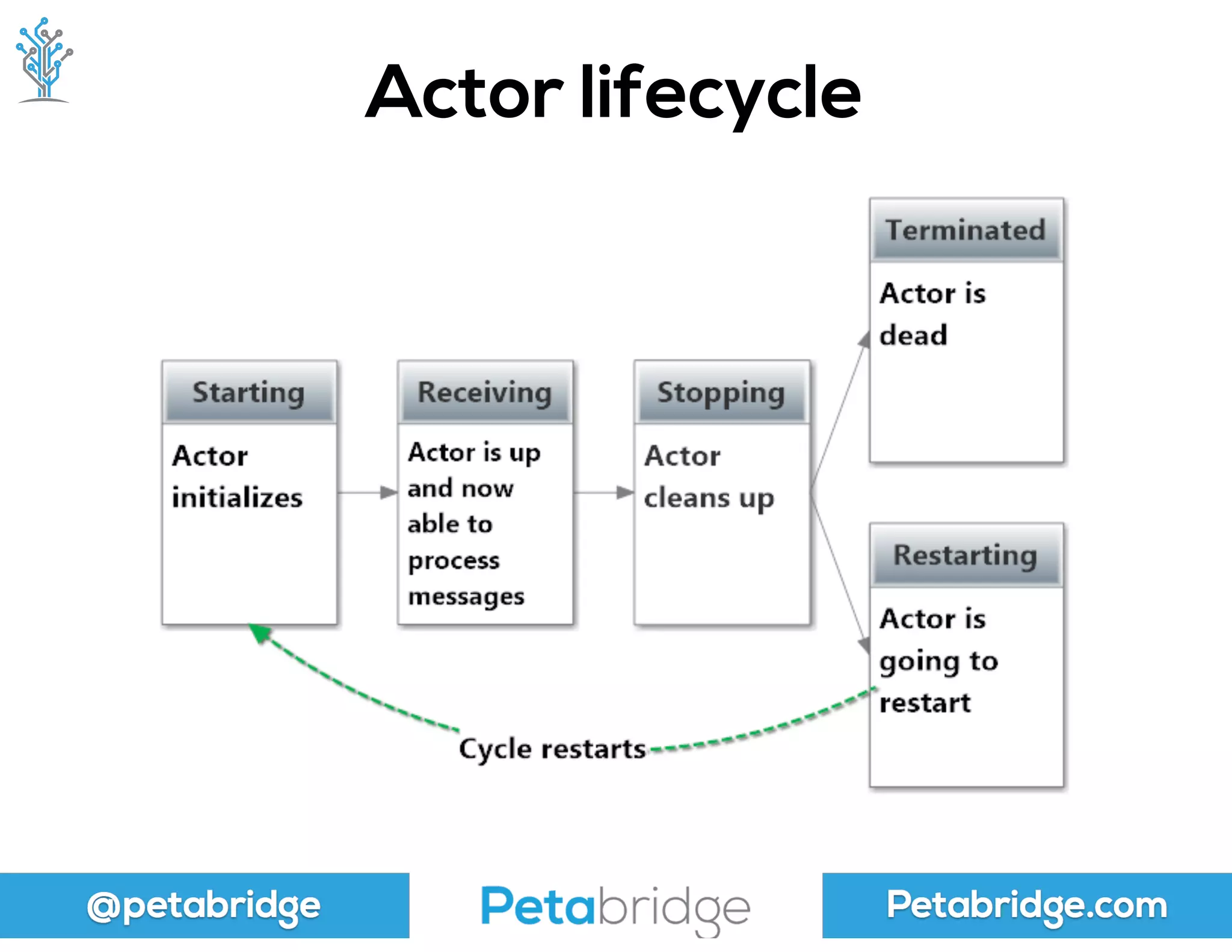 @petabridge Petabridge.com
Actor lifecycle
 