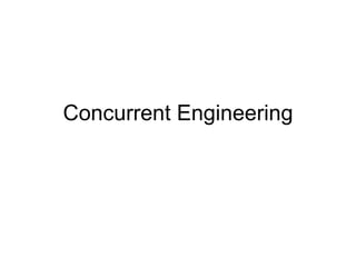 Concurrent Engineering 