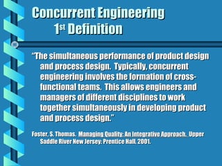 Concurrent Engineering | PPT