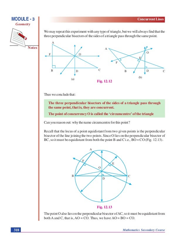 Concurrent lines GEOMETRY