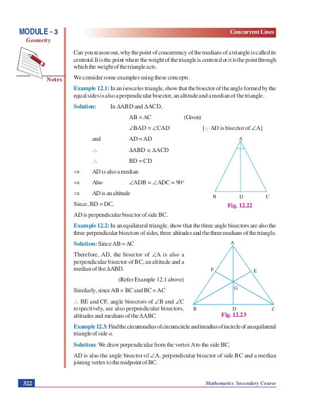 Concurrent lines -GEOMETRY