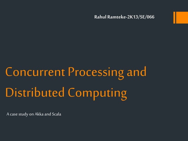 Concurrent processing and distributed computing | PPT
