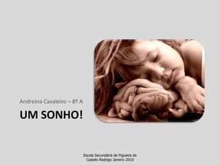 Um sonho!Andreina Cavaleiro – 8º AEscola Secundária de Figueira de Castelo Rodrigo Janeiro 2010