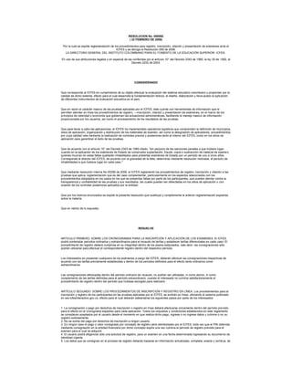 RESOLUCION No. 000092
                                                       ( 22 FEBRERO DE 2008)

 Por la cual se expide reglamentación de los procedimientos para registro, inscripción, citación y presentación de exámenes ante el
                                          ICFES y se deroga la Resolución 256 de 2006.
  LA DIRECTORA GENERAL DEL INSTITUTO COLOMBIANO PARA EL FOMENTO DE LA EDUCACIÓN SUPERIOR- ICFES.

En uso de sus atribuciones legales y en especial de las conferidas por el artículo 10° del Decreto 2343 de 1980, la ley 30 de 1992, el
                                                       Decreto 2232 de 2003.




                                                           CONSIDERANDO


Que corresponde al ICFES en cumplimiento de su objeto efectuar la evaluación del sistema educativo colombiano y propender por la
calidad de dicho sistema, efecto para el cual desarrolla la fundamentación teórica, el diseño, elaboración y lleva acabo la aplicación
de diferentes instrumentos de evaluación educativa en el país.


Que en razón al carácter masivo de las pruebas aplicadas por el ICFES, éste cuenta con herramientas de información que le
permiten atender en línea los procedimientos de registro, —inscripción, citación y presentación de exámenes, en el marco de los
principios de celeridad y economía que gobiernan las actuaciones administrativas, facilitando el manejo masivo de información
proporcionada por los usuarios, así como el procesamiento de los resultados de las pruebas.


Que para llevar a cabo las aplicaciones, el ICFES ha implementado operativos logísticos que comprenden la definición de municipios,
sitios de aplicación, organización y distribución de los materiales de examen, así como la designación de aplicadores, procedimientos
por cuya calidad vela mediante la realización de controles previos y posteriores tanto al interior del ICFES, como en los sitios de
aplicación para garantizar el éxito de las pruebas.


Que de acuerdo con el artículo 10° del Decreto 2343 de 1980 citado, "sin perjuicio de las sanciones penales a que hubiere lugar,
cuando en la aplicación de los exámenes de Estado se compruebe suplantación, fraude, copia o sustracción de material de examen,
quienes incurran en estas faltas quedarán inhabilitados para presentar exámenes de Estado por un período de uno a cinco años.
Corresponde al director del ICFES, de acuerdo con la gravedad de la falta, determinar mediante resolución motivada, el período de
inhabilidades a que hubiere lugar en cada caso."


Que mediante resolución interna No 00256 de 2006, el ICFES reglamentó los procedimientos de registro, inscripción y citación a las
pruebas que aplica, reglamentación que es del caso complementar, particularmente en los aspectos relacionados con los
procedimientos adoptados en los casos en los que se presentan faltas por parte de los participantes, que pueden atentar contra la
transparencia y confiabilidad de las pruebas y sus resultados, las cuales pueden ser detectadas en los sitios de aplicación o con
ocasión de los controles posteriores aplicados por la entidad.


Que por los motivos enunciados se expide la presente resolución que sustituye y complementa la anterior reglamentación expedida
sobre la materia.


Que en mérito de lo expuesto,




                                                              RESUELVE


ARTICULO PRIMERO: SOBRE LOS CRONOGRAMAS PARA LA INSCRIPCIÓN Y APLICACIÓN DE LOS EXAMENES: El ICFES
podrá contemplar periodos ordinarios y extraordinarios para el recaudo de tarifas y establecer tarifas diferenciales en cada caso. El
procedimiento de registro deberá cumplirse en su integridad dentro de los plazos estipulados, vale decir, las consignaciones sólo
podrán utilizarse para efectuar el correspondiente registro dentro del respectivo período.


Los interesados en presentar cualquiera de los exámenes a cargo del ICFES, deberán efectuar las consignaciones respectivas de
acuerdo con las tarifas previamente establecidas y dentro de los periodos definidos para el efecto tanto ordinarios como
extraordinarios.


Las consignaciones efectuadas dentro del período ordinario de recaudo, no podrán ser utilizadas, ni como abono, ni como
complemento de las tarifas definidas para el período extraordinario, cuando el interesado no culmine satisfactoriamente el
procedimiento de registro dentro del período que hubiese escogido para realizarlo


ARTÍCULO SEGUNDO: SOBRE LOS PROCEDIMIENTOS DE INSCRIPCIÓN Y REGISTRO EN LÍNEA. Los procedimientos para la
inscripción y registro de los participantes en las pruebas aplicadas por el ICFES, se surtirán en línea, utilizando el sistema publicado
en ww.icfesinteractivo.gov.co, efecto para el cual deberán adelantarse los siguientes pasos por parte de los interesados:


1. La consignación o pago por derechos de inscripción o registro en línea deberá efectuarse únicamente dentro del período previsto
para el efecto en el cronograma expedido para cada aplicación. Todos los requisitos y condiciones establecidos en este reglamento
se consideran aceptados por el usuario desde el momento en que realiza dicho pago, ingrese o no ingrese datos y culmine o no su
registro exitosamente.
2. No se exime del pago por derechos de inscripción a ningún usuario.
3. En ningún caso el pago o valor consignado por concepto de registro será reembolsado por el ICFES, toda vez que el PIN obtenido
mediante consignación en la entidad financiera por dicho concepto expira una vez culmina el período de registro previsto para el
examen para el cual se adquirió.
4. El usuario podrá diligenciar sólo una solicitud de registro, para un examen en una fecha determinada ingresando su documento de
identidad vigente.
5. Los datos que se consignan en el proceso de registro deberán basarse en información actualizada, completa, exacta y verídi ca, tal
 