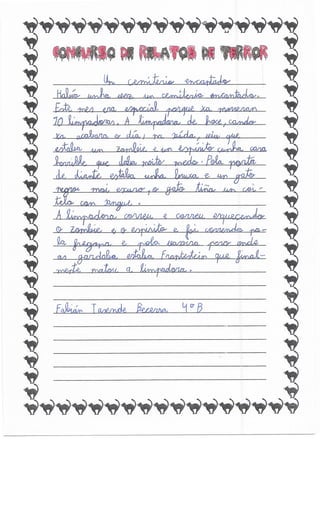 Concurso relatos de terror