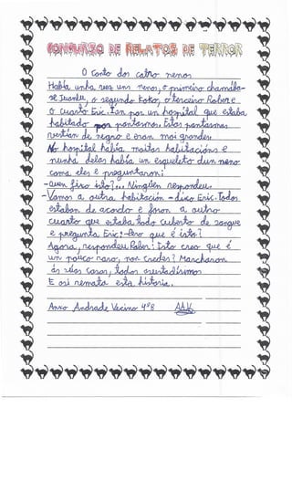 Concurso relatos de terror