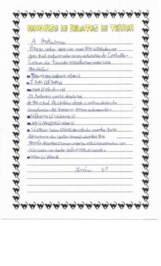 Concurso relatos de terror