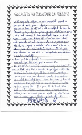 Concurso relatos de terror