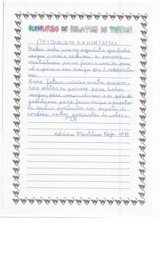 Concurso relatos de terror