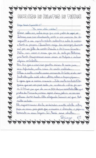 Concurso relatos de terror