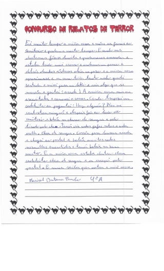 Concurso relatos de terror