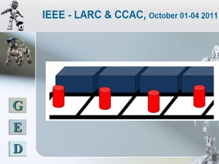 LATINOAMERICANO DE ROBOTICA IEEE
        2011 - COLOMBIA




 G
 E
 D
 