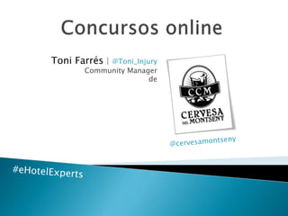 Toni Farrés | @Toni_Injury
Community Manager
de
 
