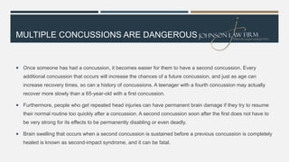 Multiple Concussions Risks Concussion Awareness | PPTX