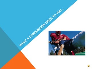 WHAT A CONCUSSION DOES TO YOU… 