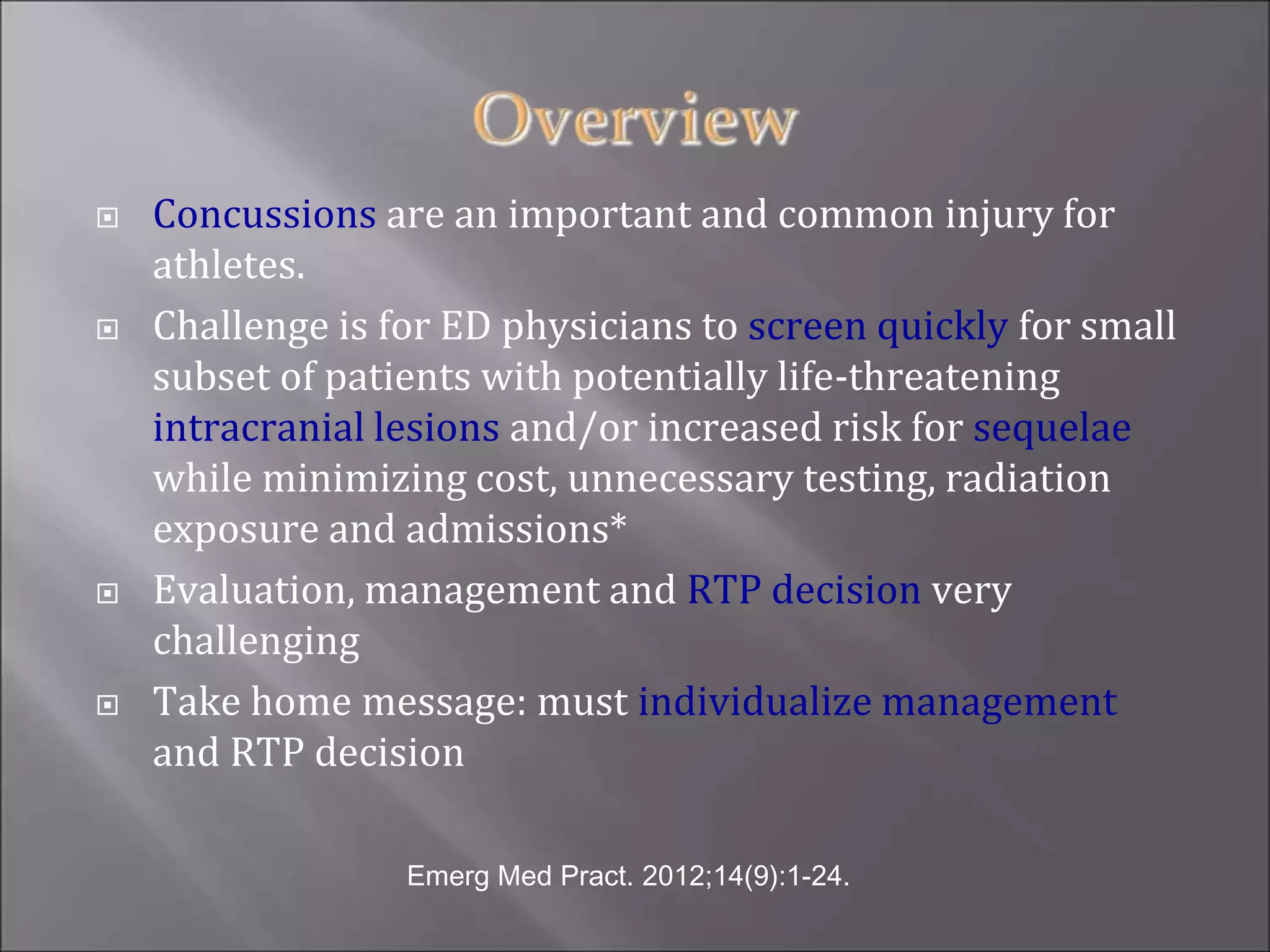 Head and Neck Injuries in Sports: A Sports Medicine Physician's ...