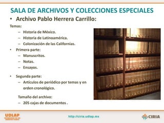 Ver su historial de préstamos, que consiste en una lista de todos los ejemplares que usted ha solicitado históricamente en préstamo y de la información del préstamo y muchas cosas mas.A través del sistema Aleph