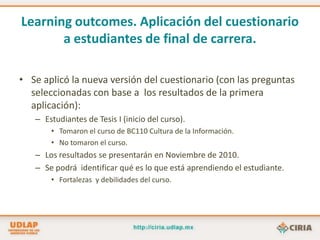 Curso "cultura de la información“. Tipos de Cursos.ESTUDIANTES.Modalidad presencial.Modalidad semi-presencial.Modalidad a distancia.FACULTAD.Modalidad presencial.