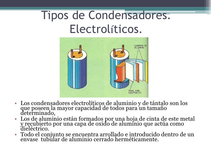 Resultado de imagen para capacitores electroliticos