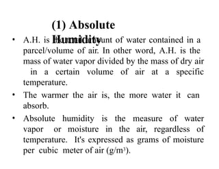 Comprehensive Overview of Humidity, Clouds, and Precipitation Processes ...
