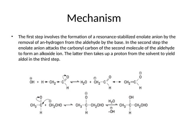 aldol condensationand favorskii reactions .pptx