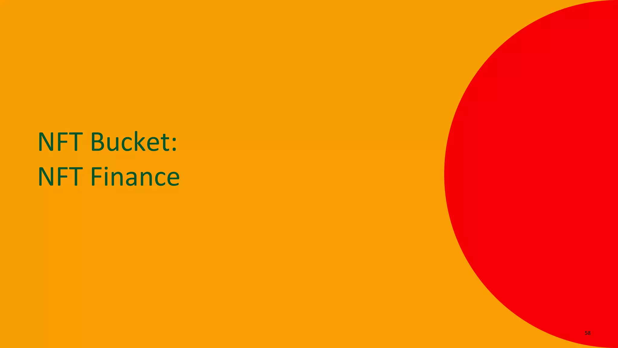 NFT Bucket:
NFT Finance
58
 