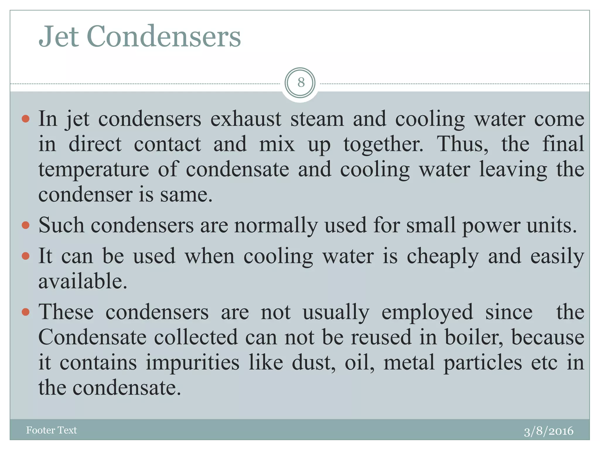 Condenser and its types PPT