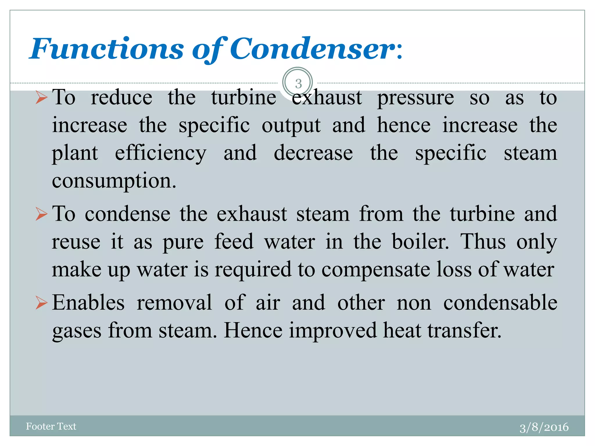 Condenser and its types