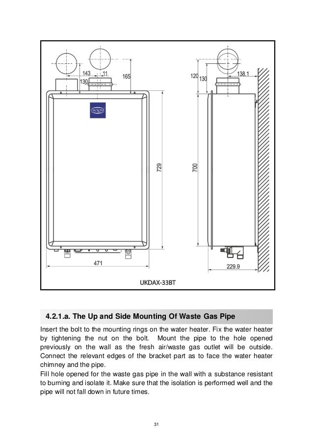 Condensing gas water heater manuel
